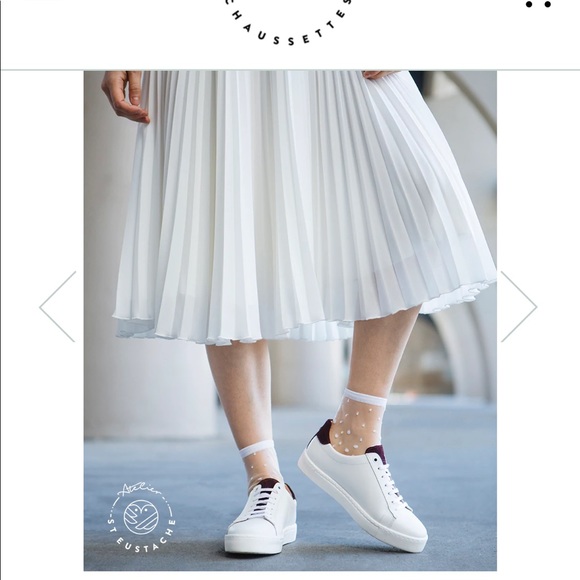 NWT Atelier St. Eustache,white transparent socks, size 7.5-9 designed in France. - Picture 2 of 10